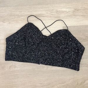 Sequin Crop Bralette Top